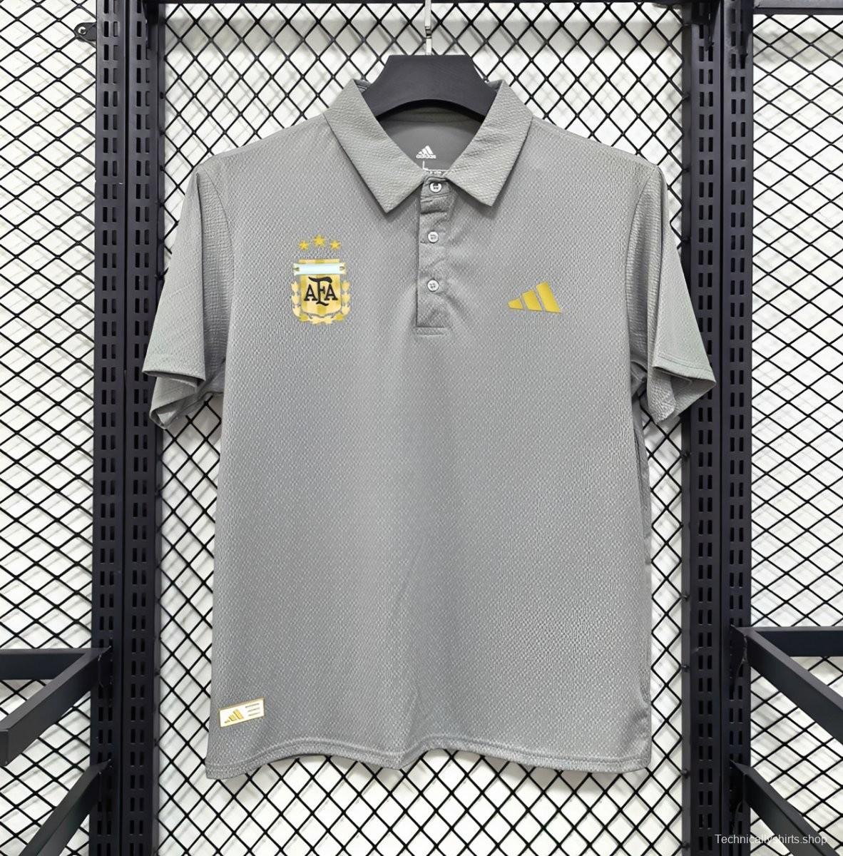 2026 Argentina Grey Polo Jersey