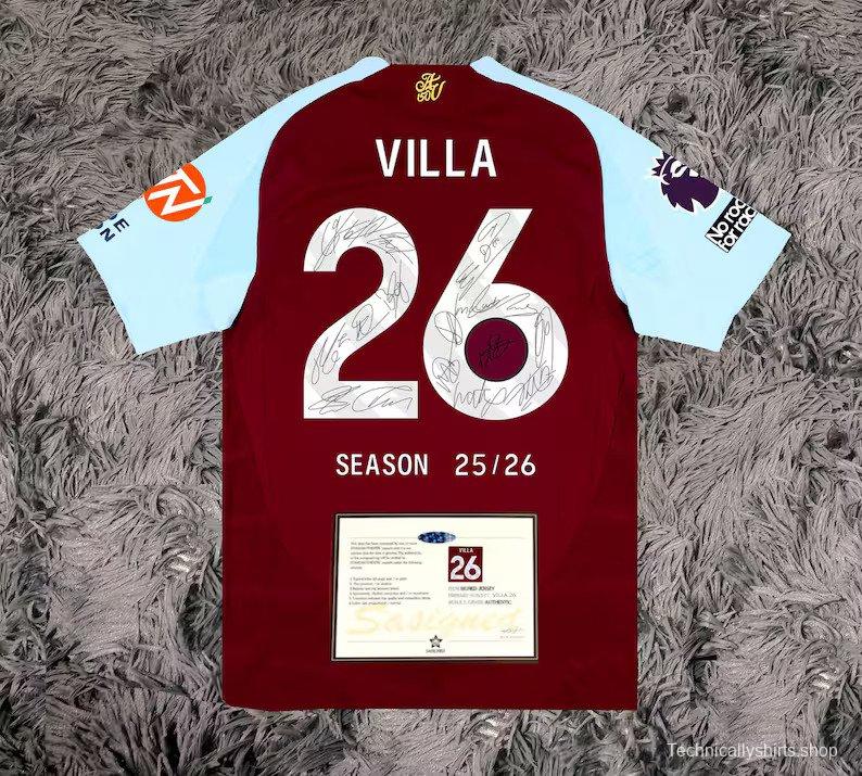 Aston Villa Team Signed 25/26