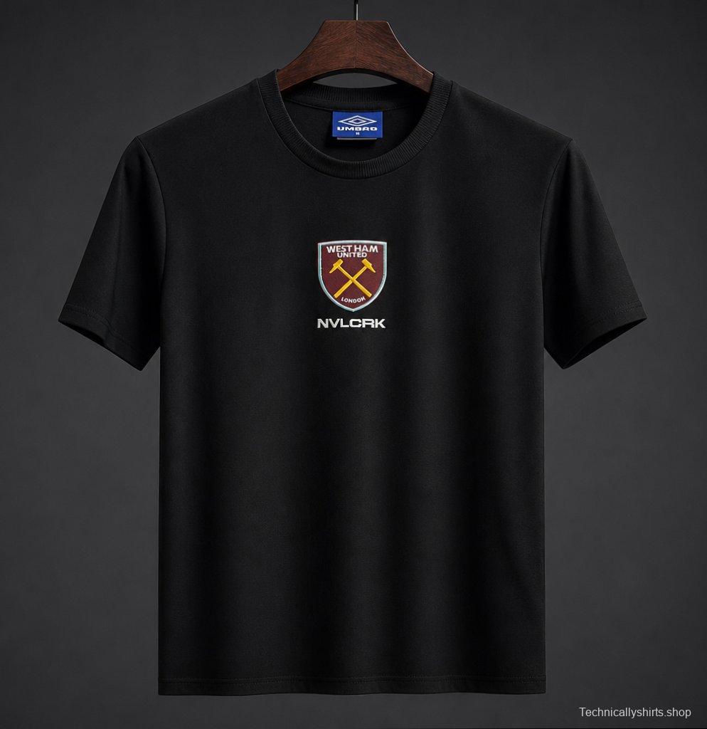 26/27 West Ham United NVLCRK Crest Men's Black Football T-Shirt
