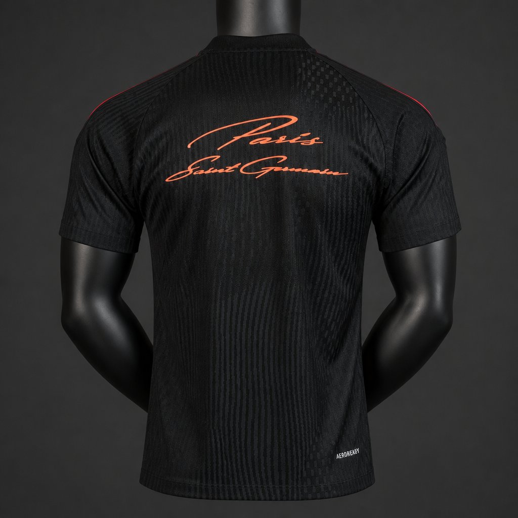 Player Version 26/27 PSG/Paris Saint-Germain Training Black/Orange Jersey