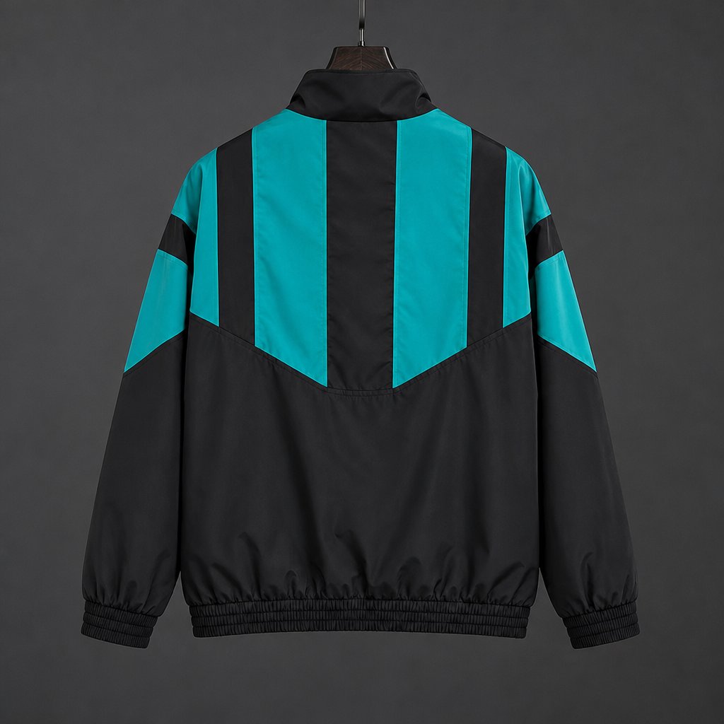 26/27 Liverpool EQT Black Green Full Zipper Windbreaker