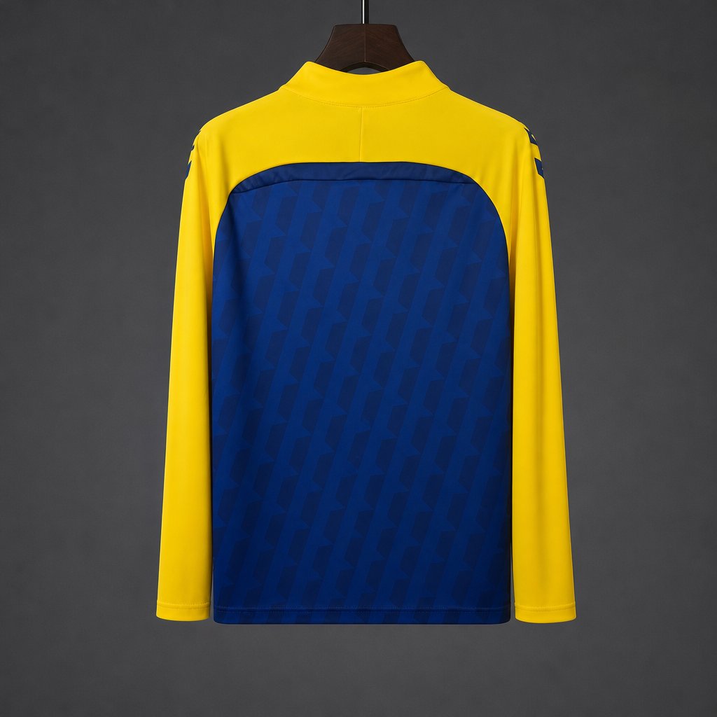 26/27 UD Las Palmas Blue Half-Zip Long Sleeve Training Top