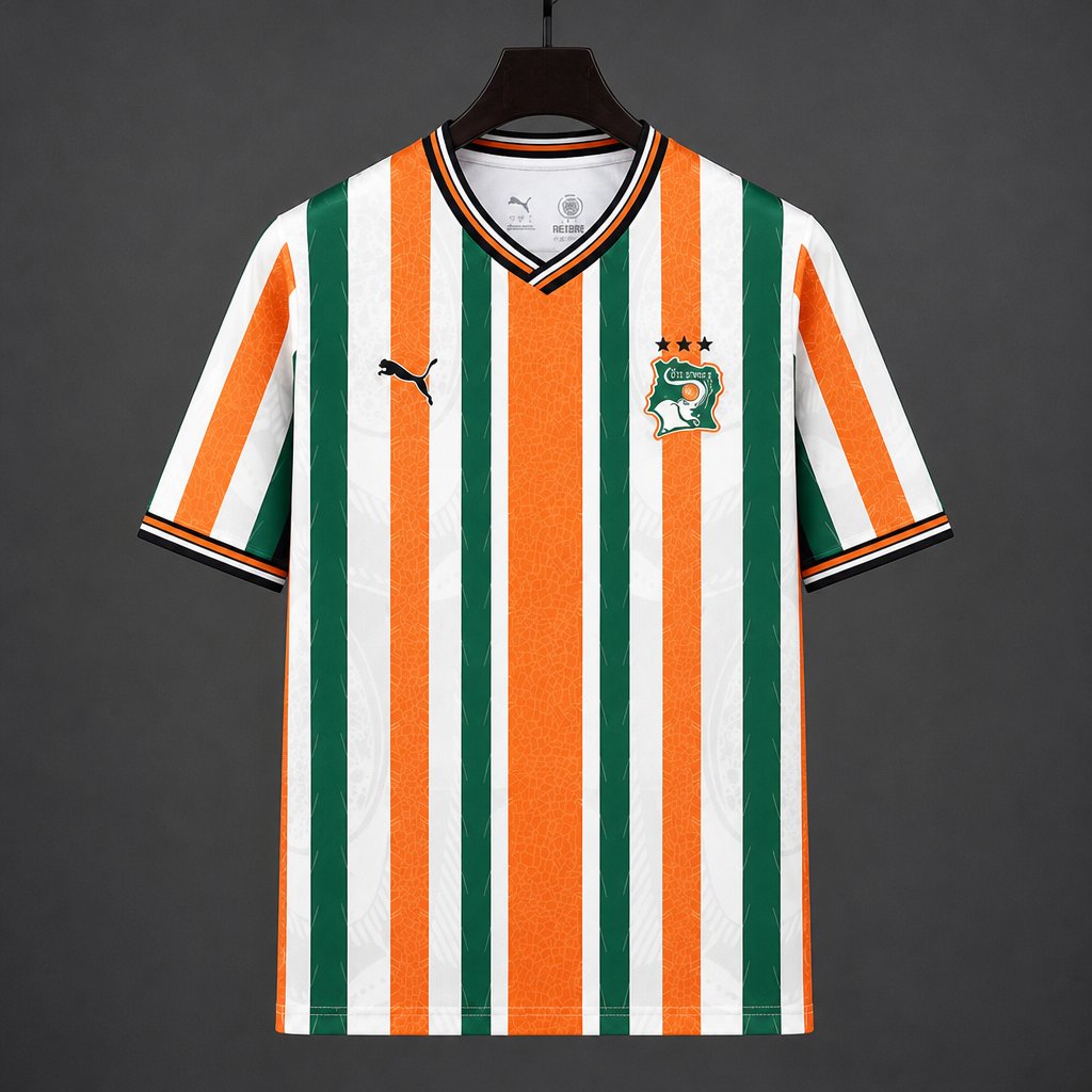 2026 Ivory Coast Orange Green Jersey