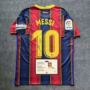 Leo Messi Barcelona 20/21 Signature Shirt