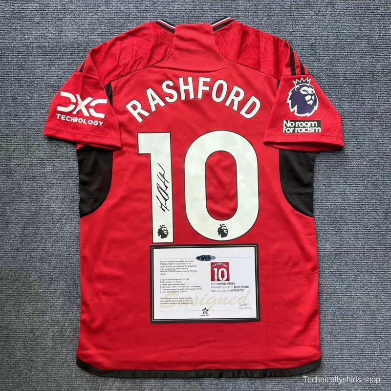 Rashford 23/24 Man United Signature + COA