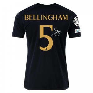 Jude Bellingham Signed Shirt Black THIRD Shirt 23/24