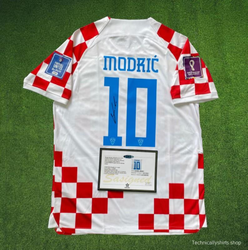 modric 2022 world cup croatia signed