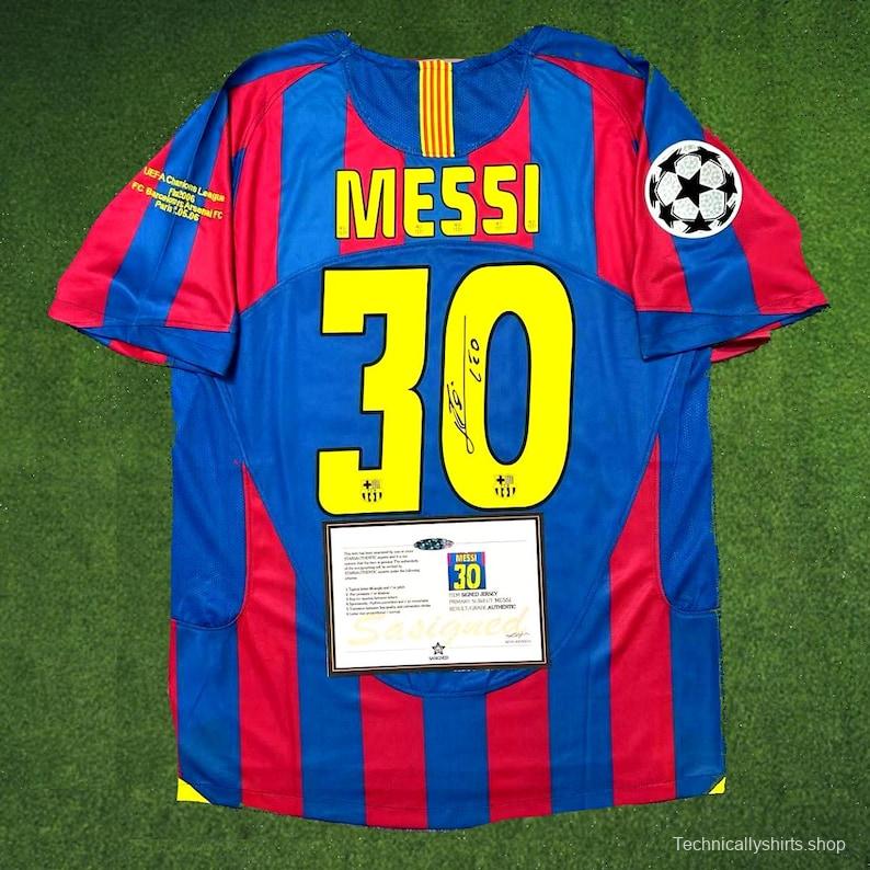 Messi 04/05 signed barcelona